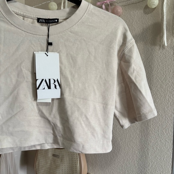 ୨୧ ･ﾟ✧ Zara Crop Shirt NWT - Picture 3 of 5